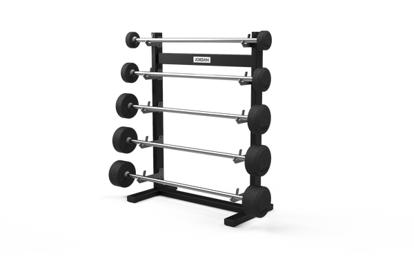 JORDAN® Barbell Rack (Straight - 5 Bar)