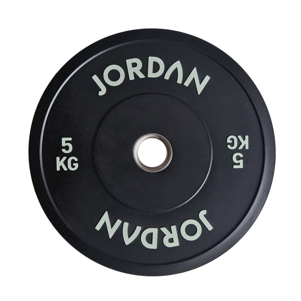 JORDAN Black Rubber Bumper Weight Plates - NEW DESIGN