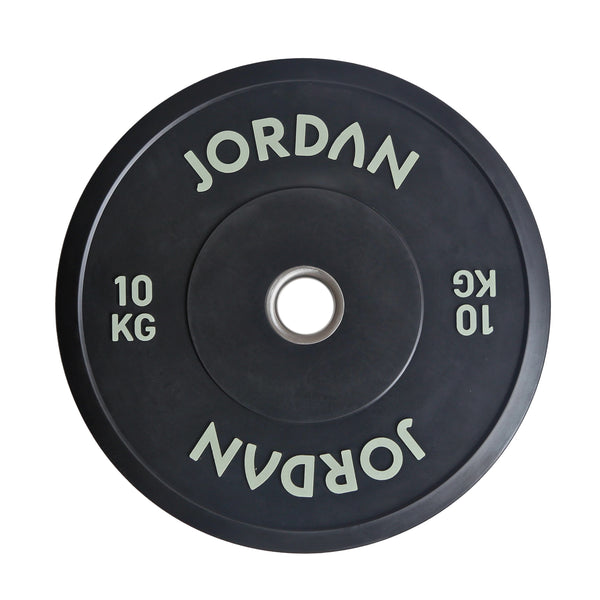 JORDAN Black Rubber Bumper Weight Plates - NEW DESIGN