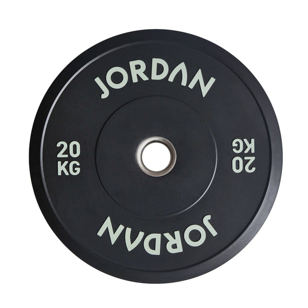 JORDAN Black Rubber Bumper Weight Plates - NEW DESIGN