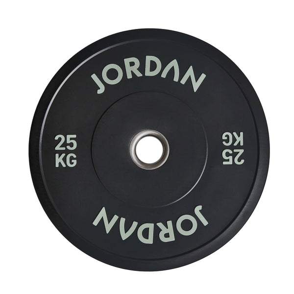 JORDAN Black Rubber Bumper Weight Plates - NEW DESIGN