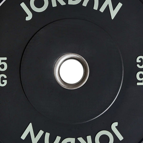 JORDAN Black Rubber Bumper Weight Plates - NEW DESIGN