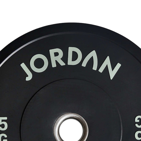 JORDAN Black Rubber Bumper Weight Plates - NEW DESIGN