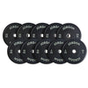 JORDAN Black Rubber Bumper Weight Plates - NEW DESIGN