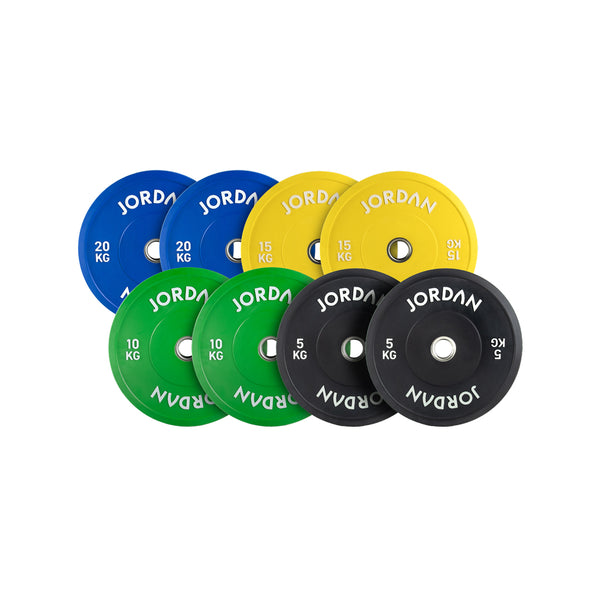 JORDAN Coloured Rubber Bumper Plates - NEW DESIGN