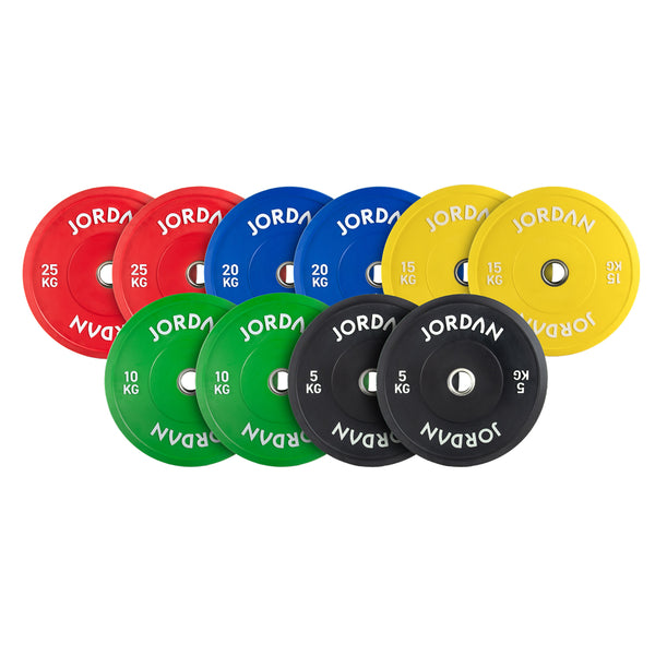 JORDAN Coloured Rubber Bumper Plates - NEW DESIGN