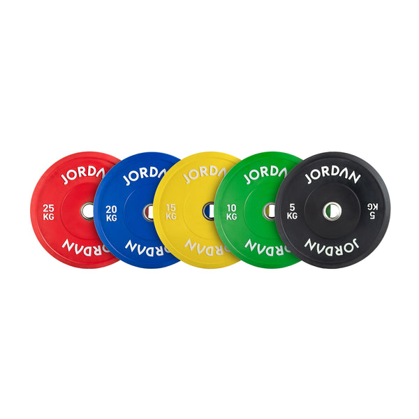 JORDAN Coloured Rubber Bumper Plates - NEW DESIGN