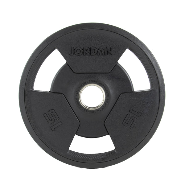 JORDAN Rubber Tri-Grip Olympic Weight Plates - NEW DESIGN