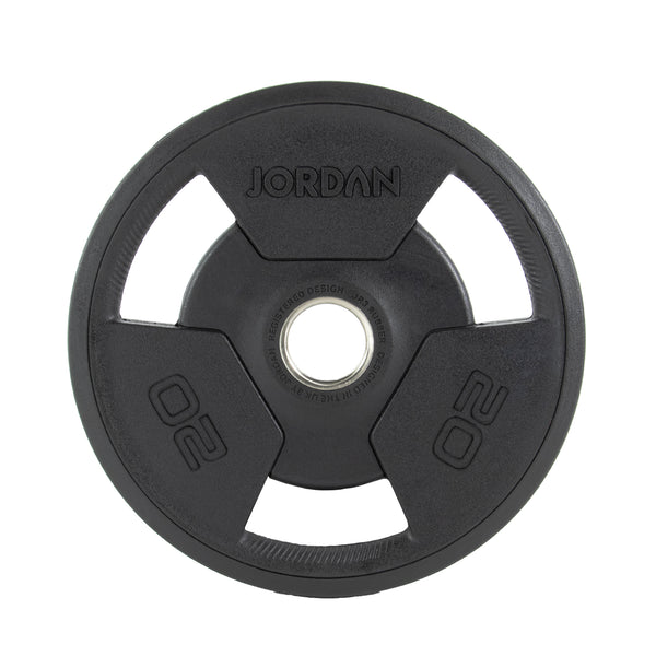 JORDAN Rubber Tri-Grip Olympic Weight Plates - NEW DESIGN