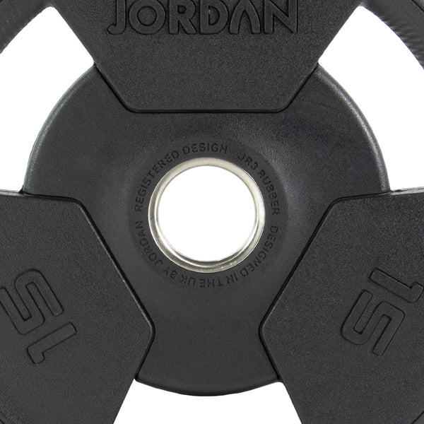 JORDAN Rubber Tri-Grip Olympic Weight Plates - NEW DESIGN