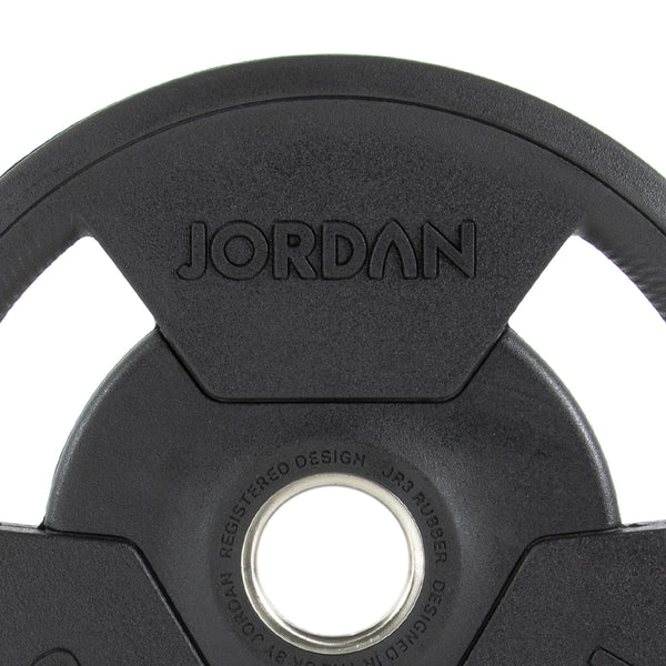 JORDAN Rubber Tri-Grip Olympic Weight Plates - NEW DESIGN