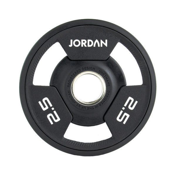 JORDAN Urethane Tri-Grip Olympic Plates - NEW DESIGN