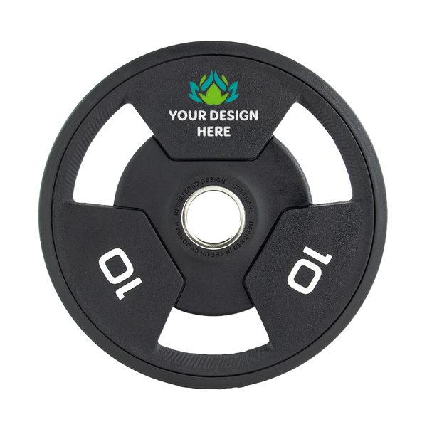 JORDAN® Custom Urethane Tri-Grip Olympic Plates NEW DESIGN