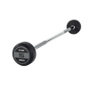 JORDAN Rubber Barbells - Straight Bar (Grey)