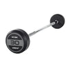 JORDAN Rubber Barbells - Straight Bar (Grey)