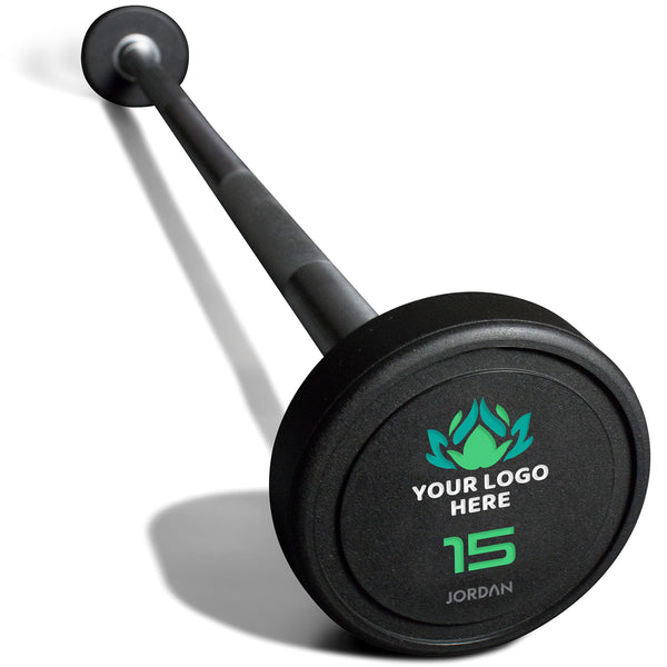 JORDAN® Custom Branded Urethane Barbells (Straight or Curl Bars)