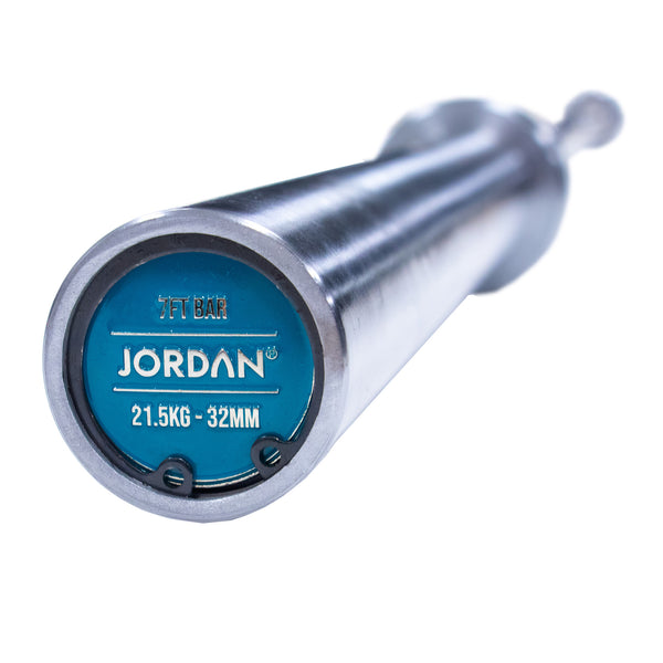 JORDAN® Steel Series Straight Olympic Bars with bearings